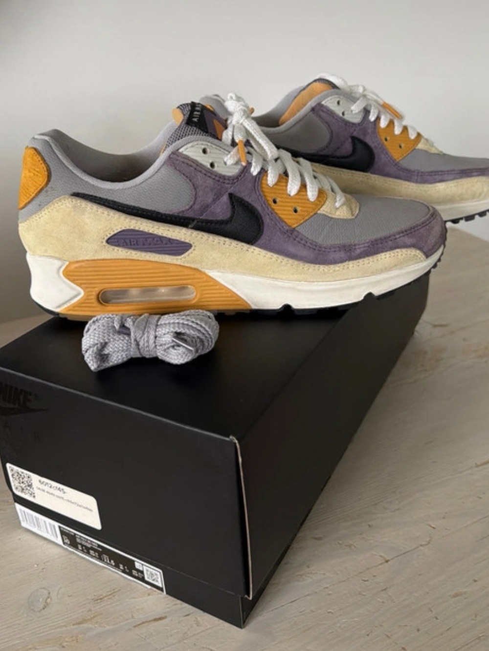 Nike Air Max 90 NRG Court Purple Lemon Drop 2022 sz 10